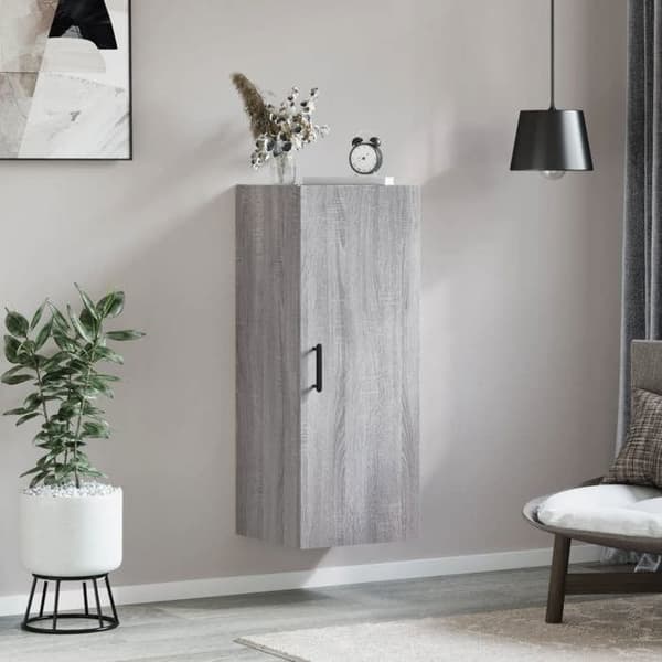 Maison Exclusive - Sonoma harmaa seinäkaappi 34,5x34x90 cm