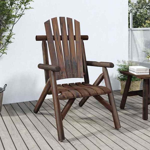 Maison Exclusive - Trädgårdsstol 68x86x103 cm massiv gran