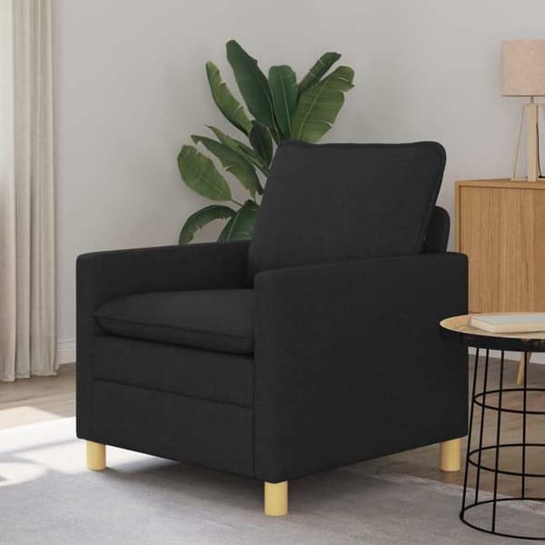 Maison Exclusive - Musta Sohva 76 x 81 x 87,5 cm Kangas