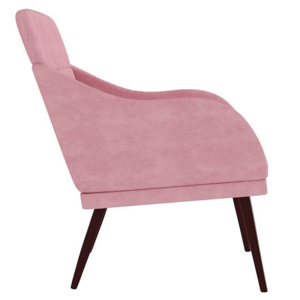 Maison Exclusive - Vaaleanpunainen nojatuoli 63x76x80 cm sametti