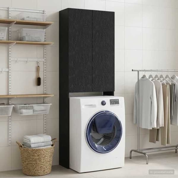 Maison Exclusive - Toilettskabe DELFT Sort 66 x 25,5 x 190 cm