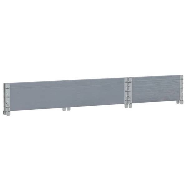 Maison Exclusive - Grå blomlåda 100x50 cm av massivt furu Grå