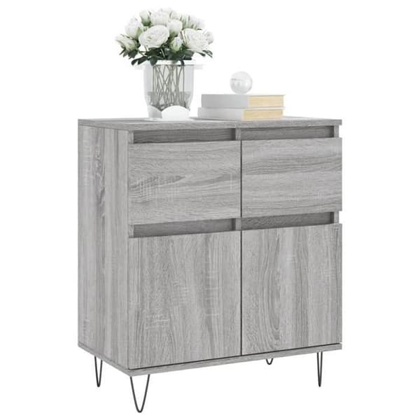 Maison Exclusive - Buffet Sonoma grå 60x35x70 cm Ingenjörsträ