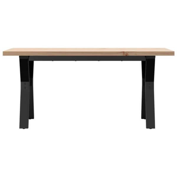 Bord - EKSKLUSIV HUS - Y-ramme - Massivt fyrretræ - Rektangulær - 100 x 50 x 45,5 cm
