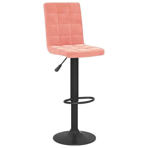 Maison Exclusive - Barstolar set om 2 rosa sammet