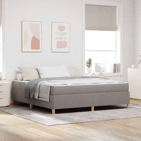 Maison Exclusive - Sängram Taupe 180 x 200 cm tyg Mol