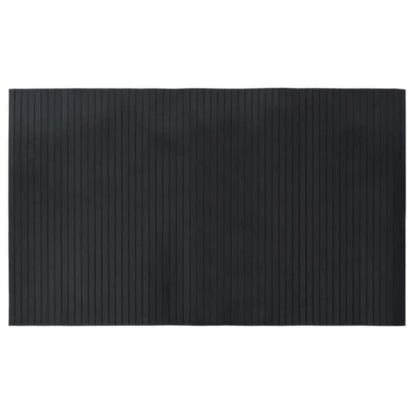 Maison Exclusive - Musta suorakulmainen matto 60x100 cm bambusta