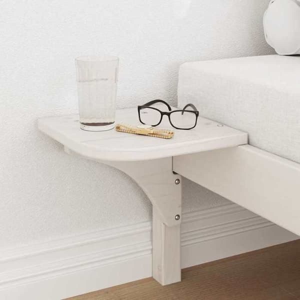 Maison Exclusive - Sängram Vit 75 x 190 cm Massivt trä