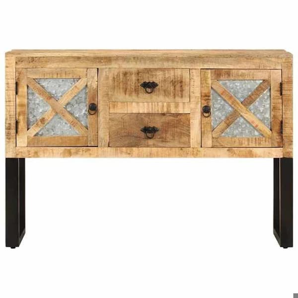 Maison Exclusive - Buffet 110x30x74 cm Raaka mangopuu