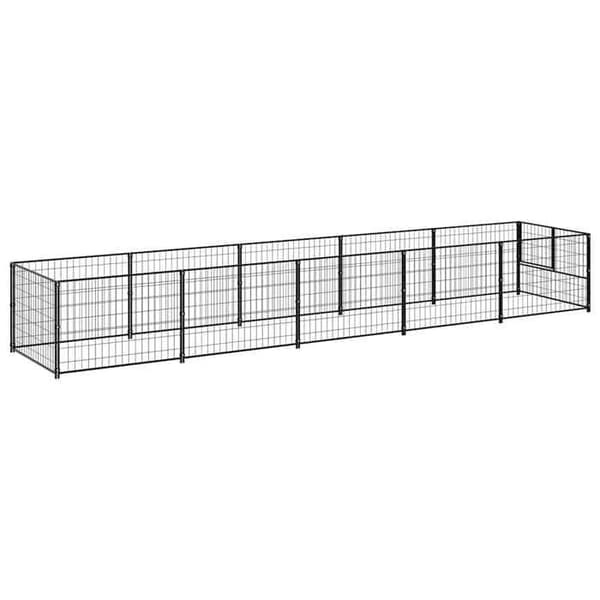 Chenil - Eksklusiv Hus - Sort - Stål - 500 x 100 x 70 cm Svart