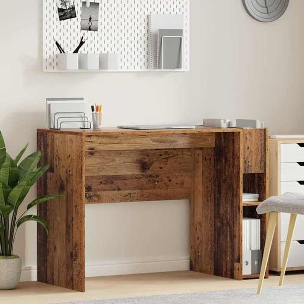 Kontor - EKSKLUSIVT HUS - 109 x 50 x 78 cm - Ingeniørtræ - Rektangulær - Store opbevaringskapaciteter