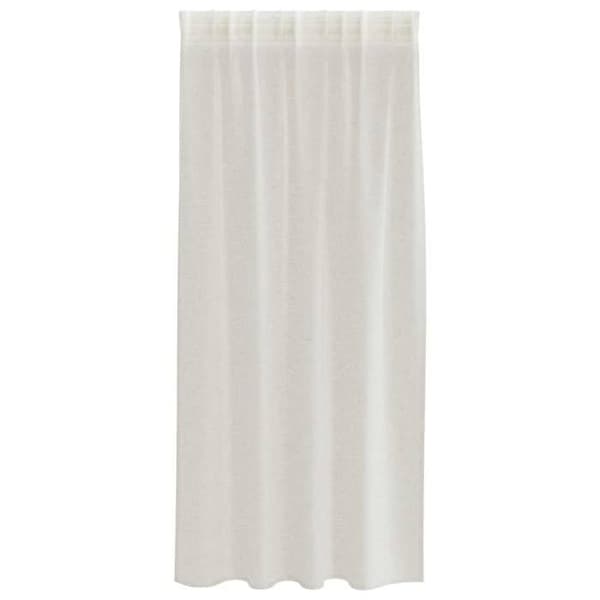 Voilage - MAISON EXCLUSIVE - 175 x 140 cm (pakke 2) - Creme - Polyester - Lysfiltrerende Grädde