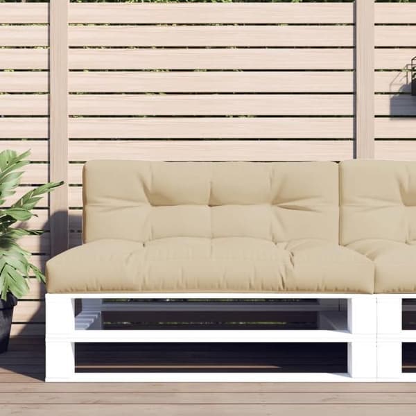 Maison Exclusive - Palettkuddar set om 2 beige tyg