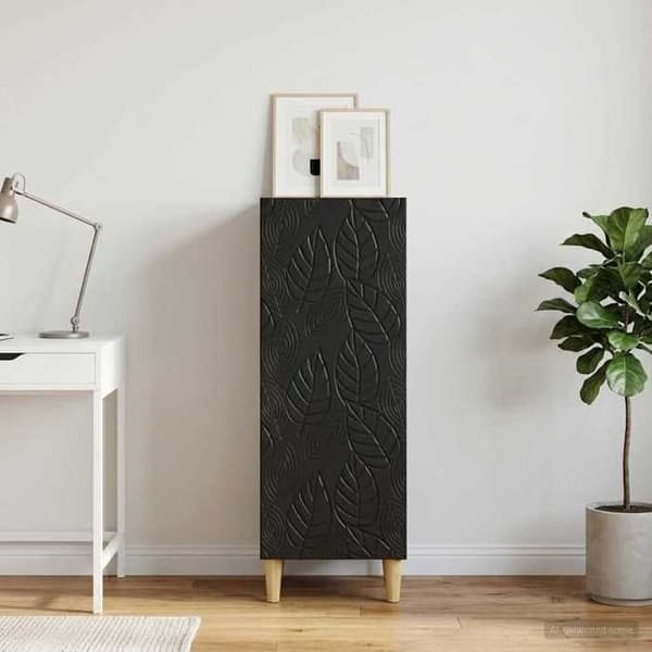 Maison Exclusive - Buffet Sort 33 x 34,5 x 90 cm Ingeniørtræ