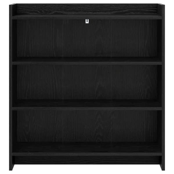 Buffet - EKSKLUSIVT HUS - 75x36x80 cm - Sort eg - Ingeniørtræ - Moderne svart ek