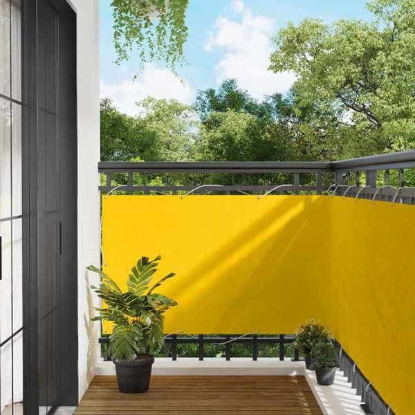 Maison Exclusive - Balkongskärm 100 x 800 cm Rektangulär Oxfordtyg Gul