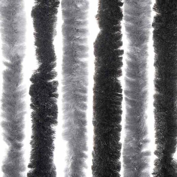 Maison Exclusive - Harmaa ja musta hyttysverkko 56x185 cm chenille