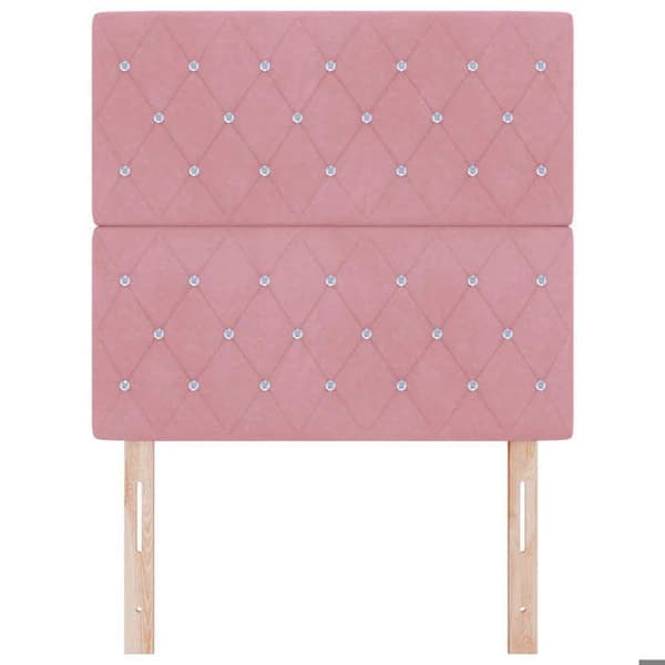 Maison Exclusive - Sänggavel Rosa 90 cm Sammet