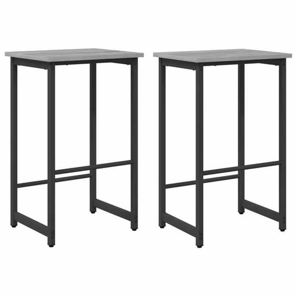 Maison Exclusive - Barstol 2 st Sonoma grå 40 x 32 x 64 cm