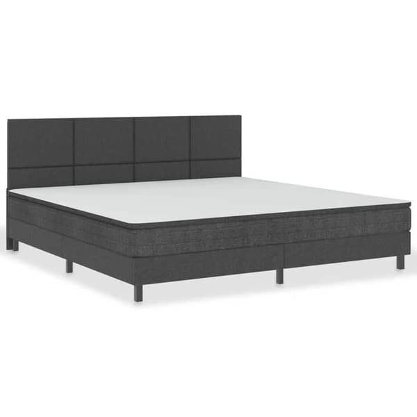 Hovedgærde - EKSKLUSIV HUS - 200 x 200 cm - Mørkegrå - Holdbart stof - MDF Mörkgrå