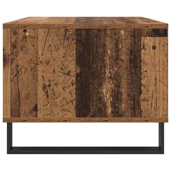 Soffbord - EXKLUSIV HEM - 60 x 50 x 40 cm - Ingenjörsträ - Järnfötter - Diskret förvaring