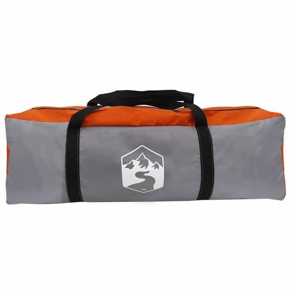 Maison Exclusive - Tipi-tält för 6 personer Grå och orange Polyester och Stål