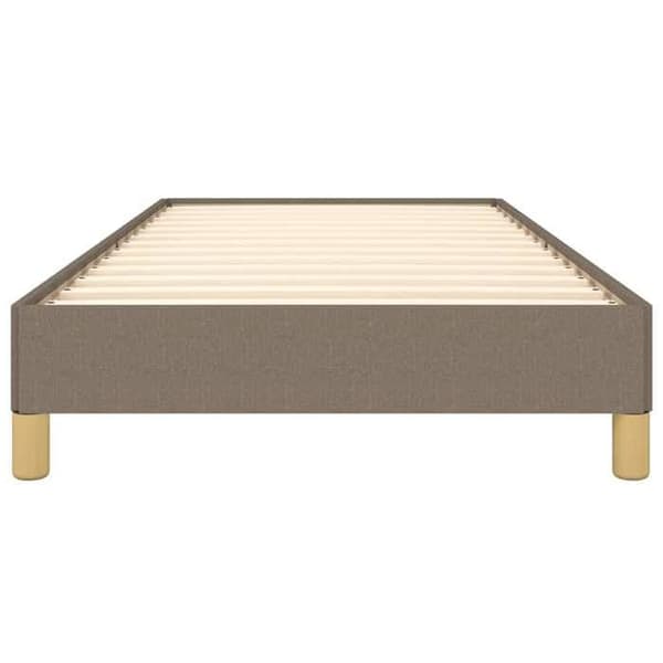 Sengestel - EKSKLUSIV HUS - 80x200 cm - Taupe - Polyesterstof - Lamelseng Mol