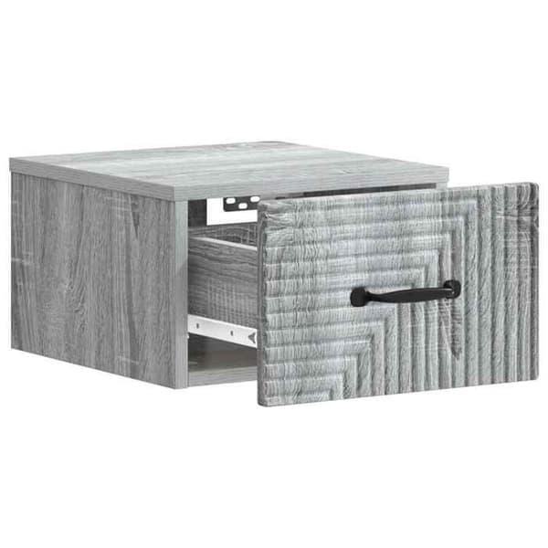 Maison Exclusive - Sonoma harmaa seinähyllyyöpyöre 34,5 x 33 x 20 cm
