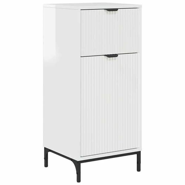 Maison Exclusive - Badrumsskåp Vit glansig 39,5 x 36 x 88 cm Strålande vit