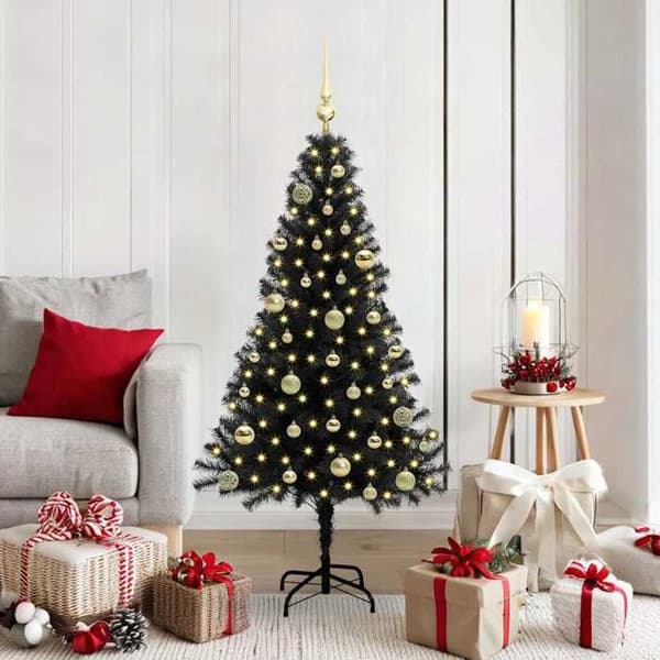 Maison Exclusive - Sort Juletræ 150 cm PVC Svart