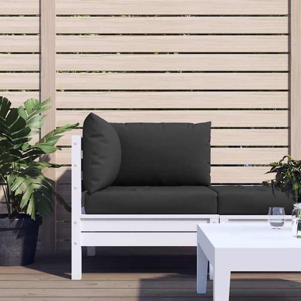 Maison Exclusive - Pallet puder sæt af 3 sort oxford stof