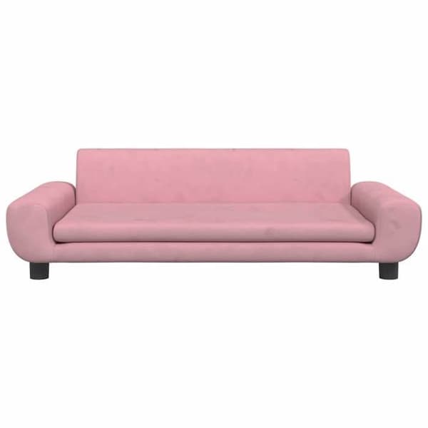 Maison Exclusive - Hundsäng rosa 100x54x33 cm sammet rosa