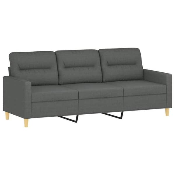 Maison Exclusive - Sæt af 2 sofaer med puder Mørkegrå Stof
