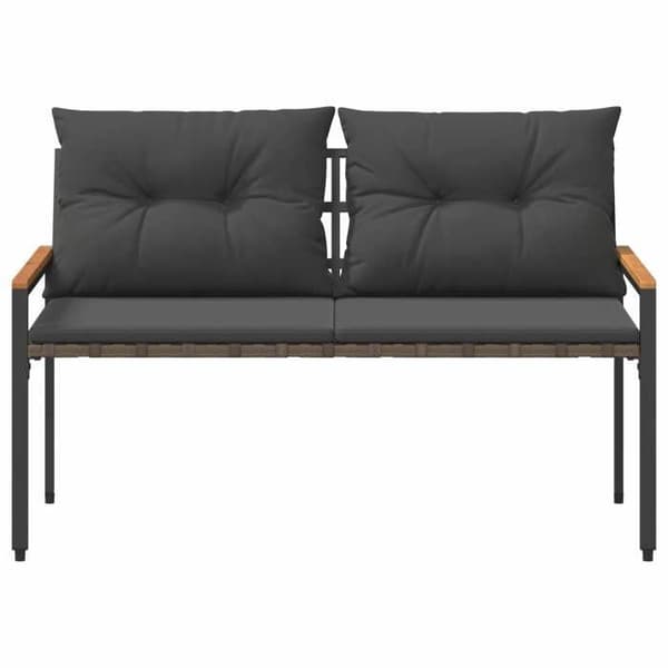Maison Exclusive - Udendørs bænk 2-sæders 116 x 67,5 x 72 cm polyrotin