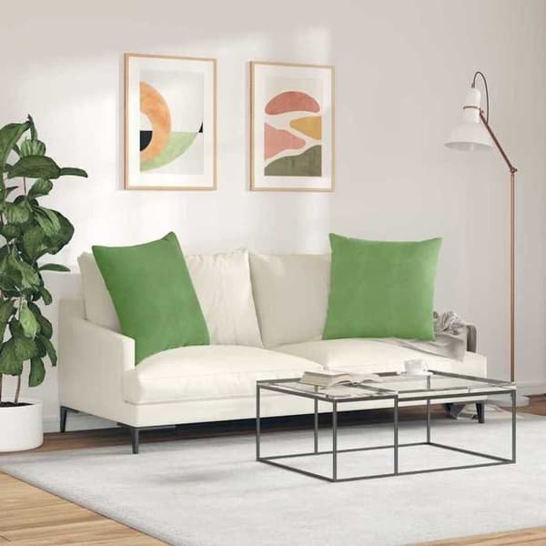 Maison Exclusive - Soffkuddar 2 st Ljusgrön 60 x 60 cm