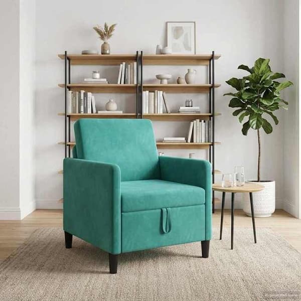 Maison Exclusive - Soffa med förvaring Turkos 72 x 78 x 87 cm Polyester