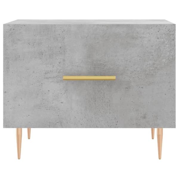 Maison Exclusive - 2 st soffbord grå betong 50x50x40 cm ingenjörsträ