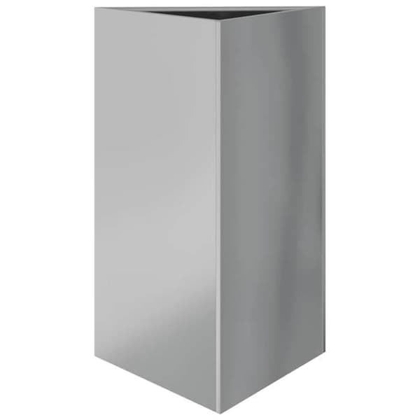 Maison Exclusive - 2 st triangulära krukor 50x43x75 cm i galvaniserat stål