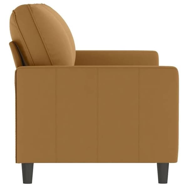 Maison Exclusive - Soffa 2-sits Brun 140 cm Sammet