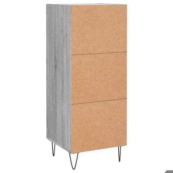Maison Exclusive - Buffet Sonoma grå 34,5x34x90 cm Ingeniørtræ grå
