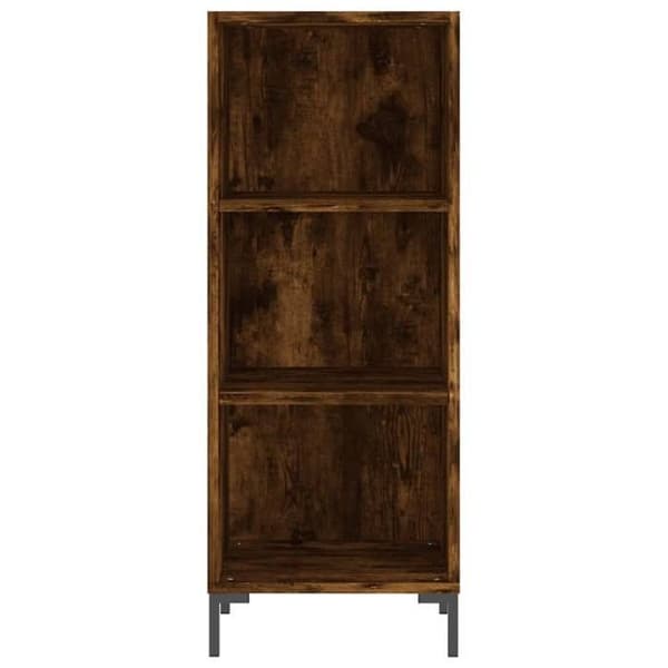 Maison Exclusive - Buffé ek rökig 34,5x32,5x90 cm ingenjörsträ