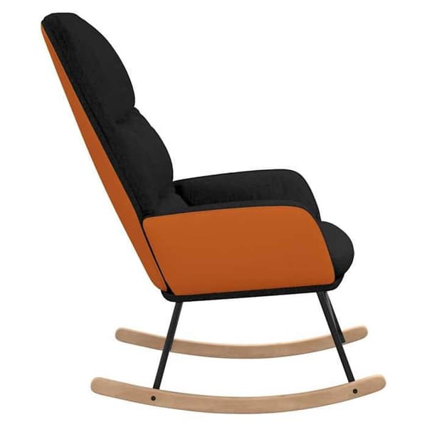 Maison Exclusive - Svart tyg gungstol