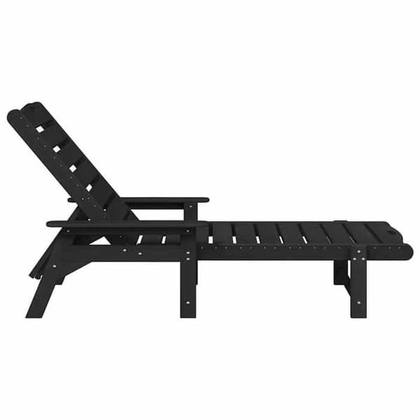Maison Exclusive - Transat Svart HDPE Svart