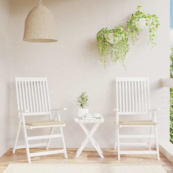 Maison Exclusive - Trädgårdsstolskuddar set om 2 beige 50x50x3 cm