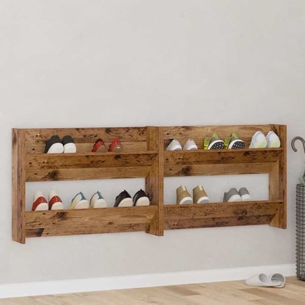 Maison Exclusive - Kengäteline 2 kpl 80 x 18 x 60 cm Tekninen puu