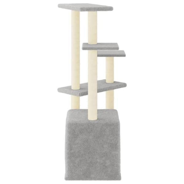 Maison Exclusive - Kattekradse med lys grå sisal 107,5 cm ljusgrått