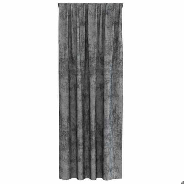 Maison Exclusive - Gardiner i sammet 2 st Grå 225 x 140 cm Sammet