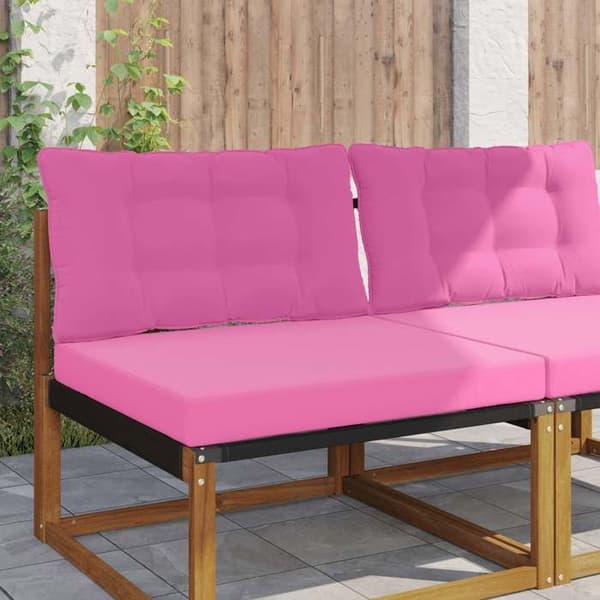Utomhus soffkudde - EXKLUSIV HEM - 80 x 68,5 cm - Polyester - Rosa - Avtagbart blixtlås fodral Ros