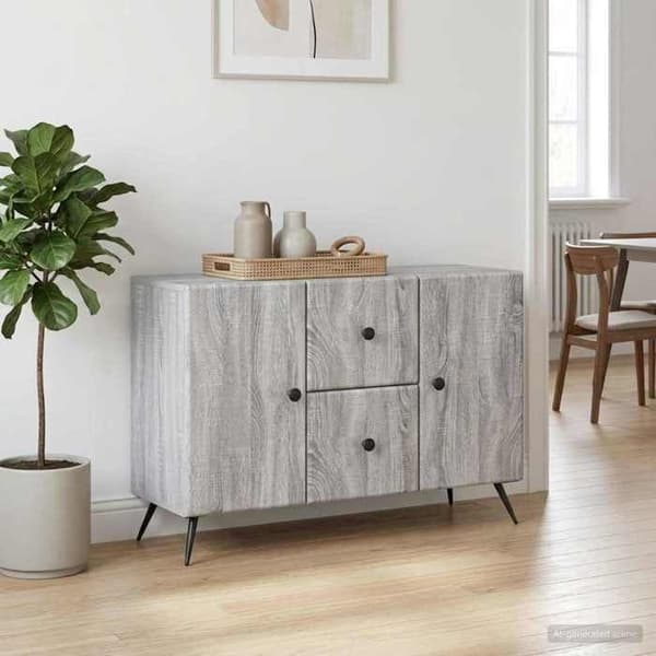 Maison Exclusive - Buffet Sonoma grå 89 x 34,5 x 60 cm Ingeniørtræ