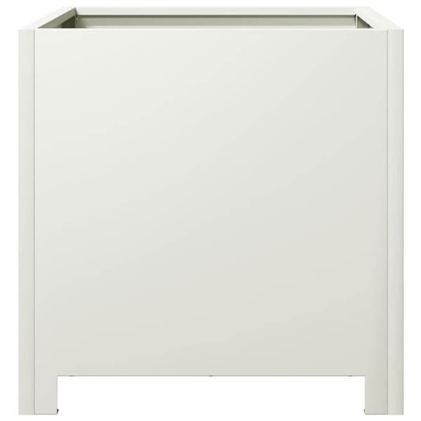 Planteringslåda - MAISON EXCLUSIVE - Maison Exclusive - Stål - 40 x 40 x 40 cm - Vit Vit